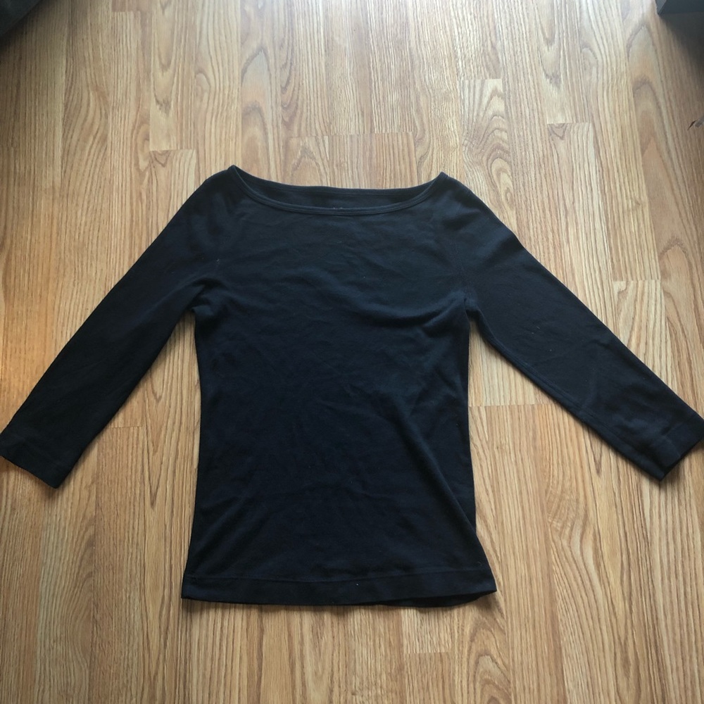 Boat Neck Three Quarter Length Shirt